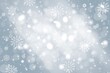 © Khaohom Mali - Gray abstract background. white light and snowflakes bokeh winter for Christmas new year blurred beautiful shiny lights use for card banner wallpaper backdrop and your product.