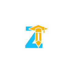Wall Mural - Z Letter Pen Logo Design vector template