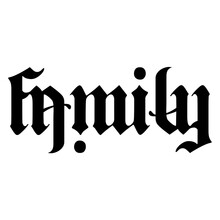 Family Ambigram