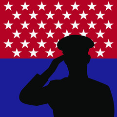 Veteran's day. Honoring army, military, soldiers, all w ho served background EPS Vector