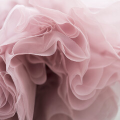 Pink chiffon fabric texture background