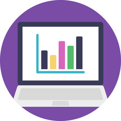 Wall Mural - a website dashboard presentation of bar graph analytics