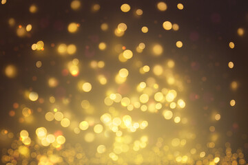 Christmas and Happy New Year on blurred bokeh background, radiance, shimmer and glitter