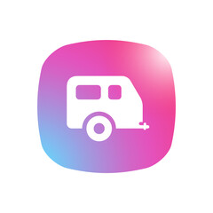 Sticker - Camper - Mobile App Icon