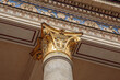 © Ruslan Gilmanshin - Top part of pillar, Greek-style columns with golden top
