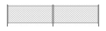 Chain Link Fence. Metal Wire Fence. Wire Grid Construction