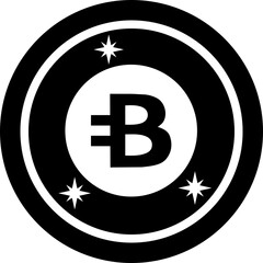 Sticker - 
Bitcoin, the first decentralized digital currency 
