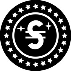 Poster - 
A solid icon image of Starcoin (STR) cryptocurrency
