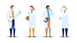 © Bruno Formagio - Flat Design Scientists vector illustration. People minimalist clean design