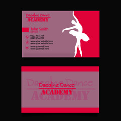 Dance Academy Business card Design