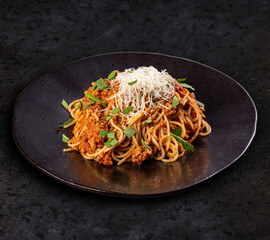 Canvas Print - Italian pasta bolognese.