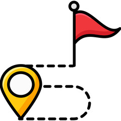 Sticker - Flag Route 