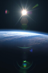 Canvas Print - view of planet earth from space. elements of this image furnished by nasa.