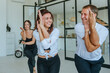 © lithiumphoto - Yoga class of young people group indoor