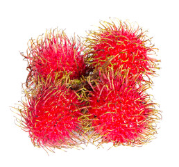 Wall Mural - Rambutan an isolated on white background