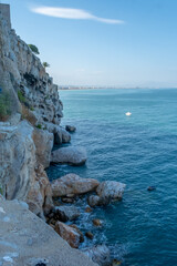 Wall Mural - 
Cliffs of the Papa Luna stairs in Peñíscola.