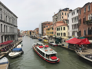 view of Grand Canal in Venice, Italy