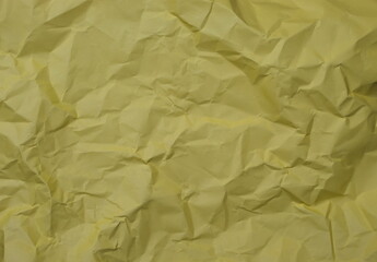 Wall Mural - Crumpled yellow color background texture