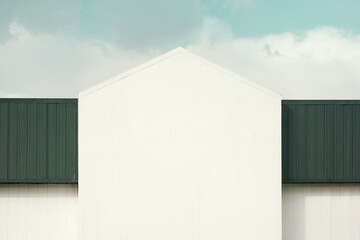 Poster - Urban architecture. Close up of a contemporary building facade.
