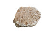 Quartz Stone, White quartzite rock isolated on a white background. Silica Quartz Stone.