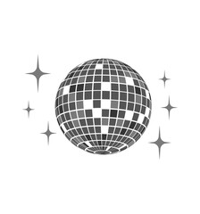 Wall Mural - Disco ball Vector icon Disco ball Vector icon Disco ball Vector icon