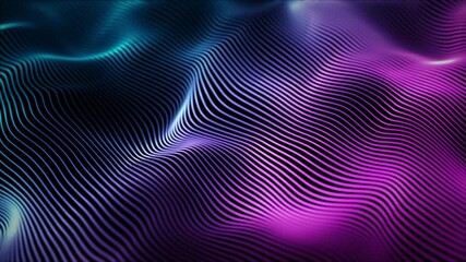 Wall Mural - abstract digital particle wave and lights background , digital particle cyber or technology backgrou