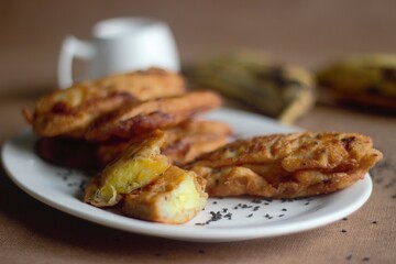 Wall Mural - Plantain fritters, an all time favourite snack of Kerala