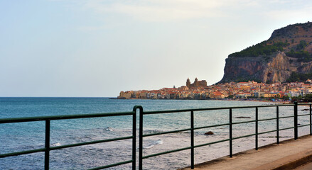 Poster - panorama of cefalu sicily italy