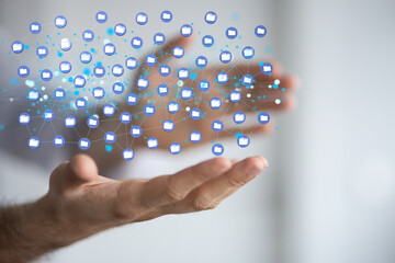 data network 3d digital info