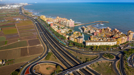 Poster - Marina and residential complex Port Saplaya Valencia Spain