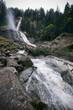 Lares waterfall in Trentino-Alto Adige region, Italy