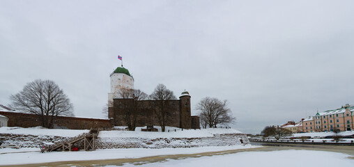 Vyborg castle in the city of Vyborg.