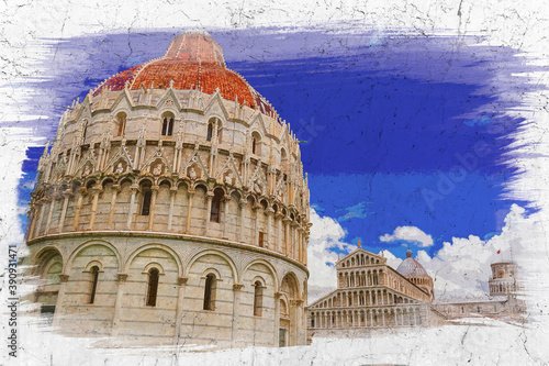 Watercolor painting of Bapt...