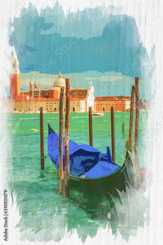 Grand Canal with gondolas, ...