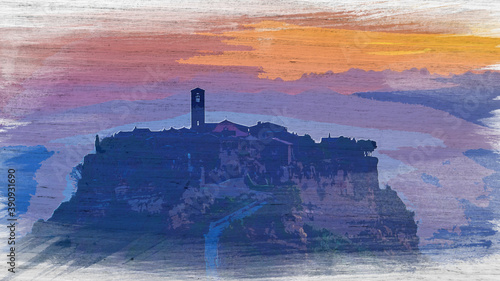 Bagnoregio old town in Tusc...