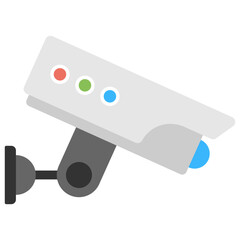 Canvas Print - 
Flat icon of a security camera 
