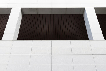 Poster - Abstract modern architecture. Close up of contemporary building facade.