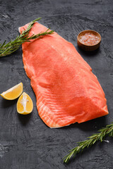 Sticker - Raw frozen salmon fillet