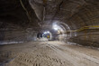 Salt potash mine underground tunnel amazing multicolored