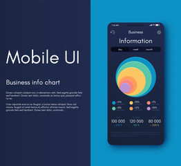 Vector graphics infographics with six options. Template for creating mobile applications, workflow layout, diagram, banner, web design, business reports with 6 steps.