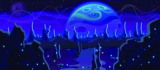 space landscape. space background for design. background for games