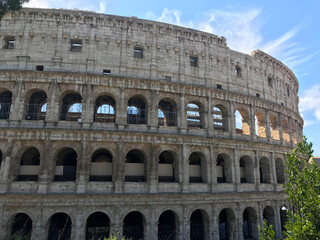 view of Colosseum in Rome, Italy