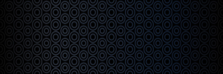 Dark black background abstract geometric pattern. Dark mode concept