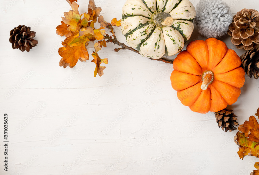 Autumn themed background with copy space Stock Photo | Adobe Stock