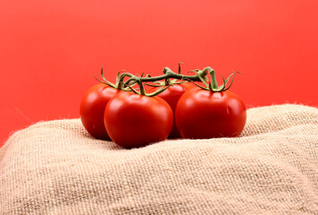 organic and fresh red tomatoes