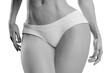 © PixlMakr - Beautiful slim and curvy female in white panties