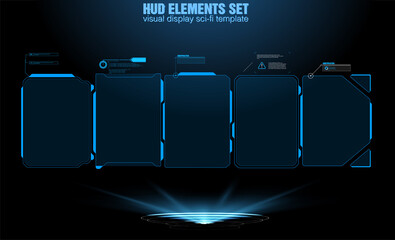 HUD elements mega set pack. Dashboard display virtual reality technology screen. abstract hud ui gui future futuristic screen system virtual design