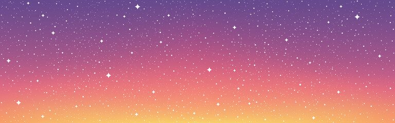 Wall Mural - space background wide poster. colorful cosmos with stardust. abstract magic nebula. starry futuristi