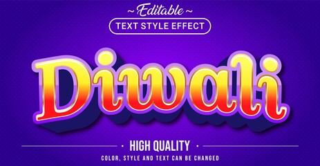 3D Diwali text effect - Editable text effect