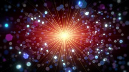 Wall Mural - moving energy particle effect video loop